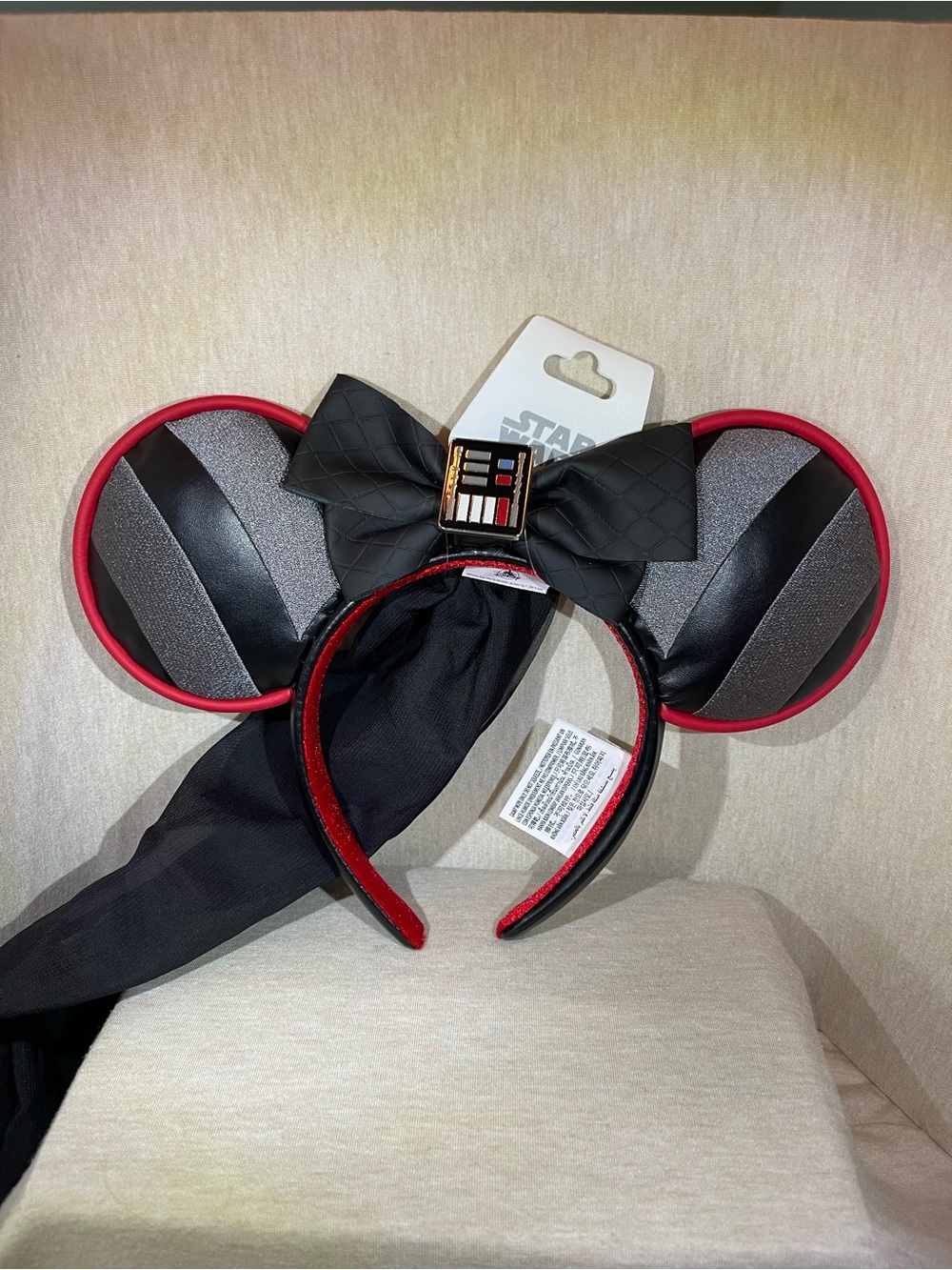 Disney Star Wars Darth Vader-Headband - Black & Red w Vail